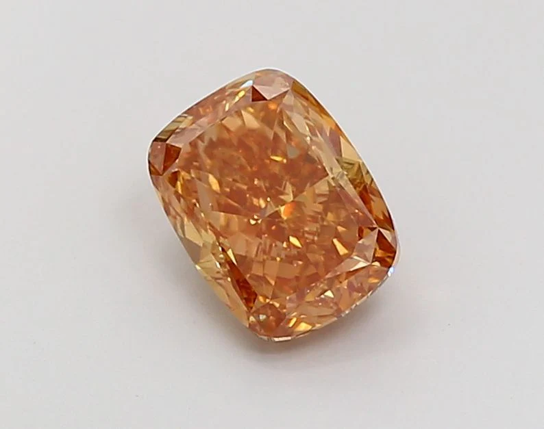 2.04 ct. Fancy Yellowish Brown/VS2 Cushion Modified Lab Grown Diamond