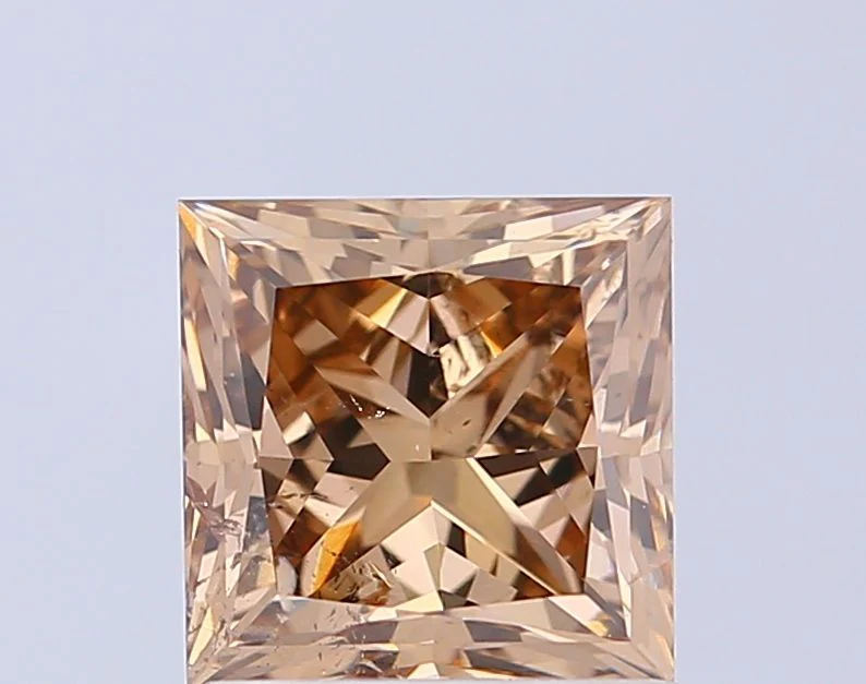 2.05 ct. Fancy Brown/SI2 Princess Diamond
