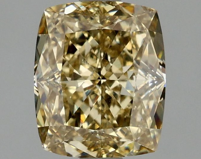 2.05 ct. Fancy Intense Yellow/VS1 Cushion Modified Lab Grown Diamond