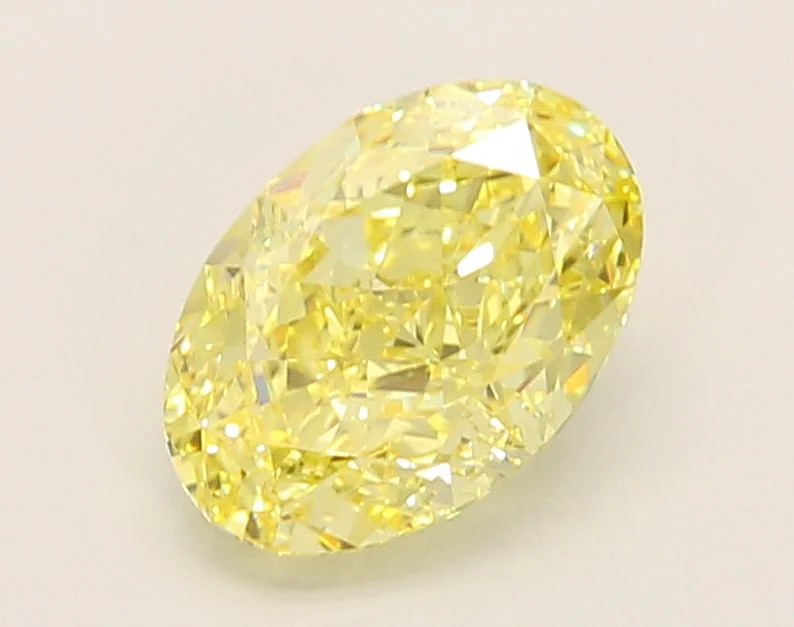 2.05 ct. Fancy Intense Yellow/VVS2 Oval Lab Grown Diamond