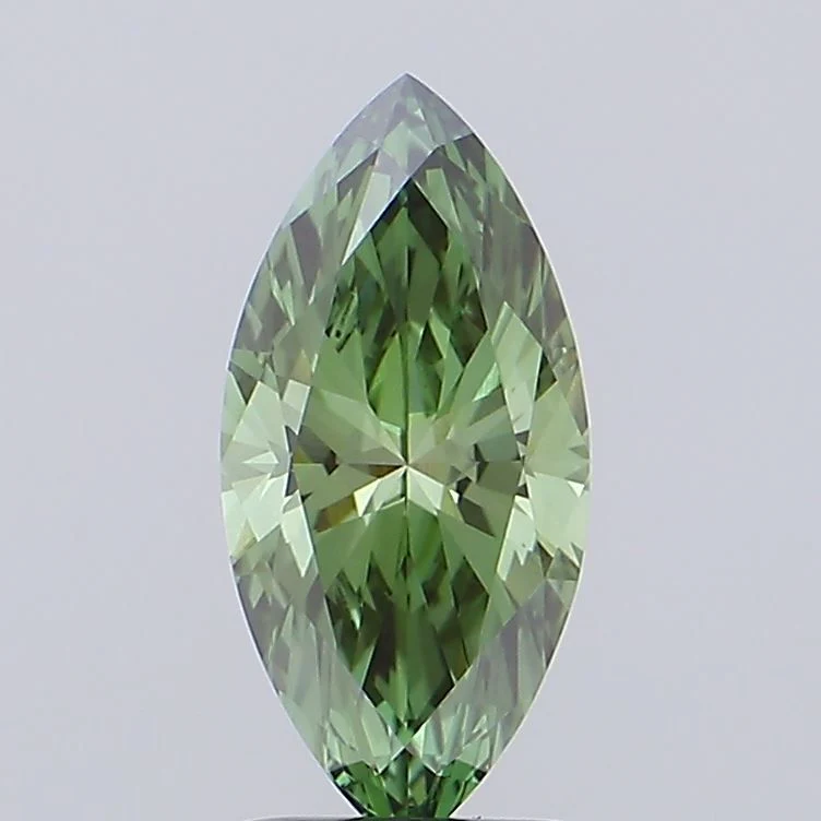 2.05 ct. Fancy Vivid Green/VVS2 Marquise Lab Grown Diamond