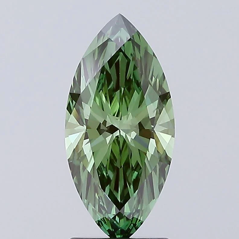 2.05 ct. Fancy Vivid Green/VVS2 Marquise Lab Grown Diamond