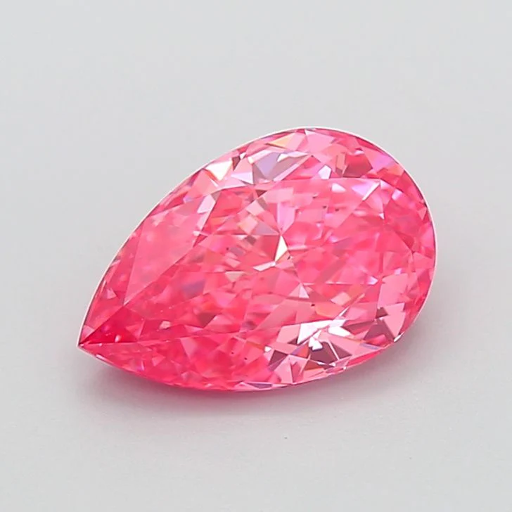 2.05 ct. Fancy Vivid Pink/VS2 Pear Lab Grown Diamond
