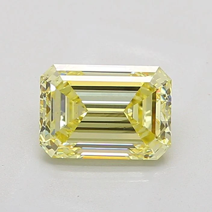 2.06 ct. Fancy Light Yellow/VS1 Emerald Lab Grown Diamond