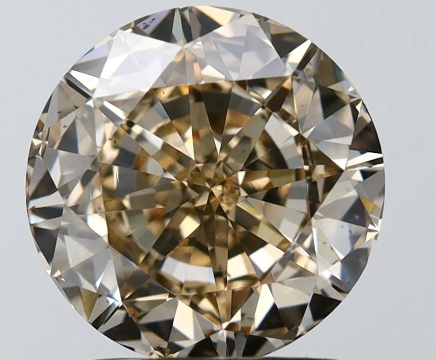 2.06 ct. Fancy Orange Brown/VS2 Round Diamond