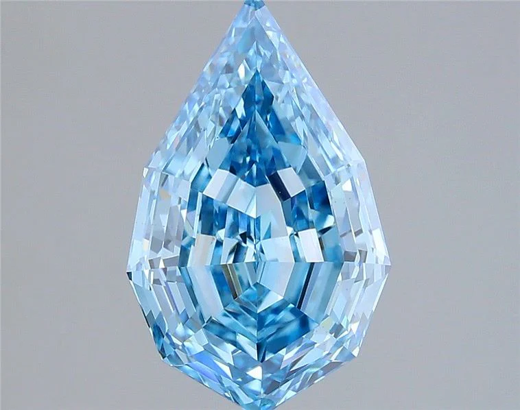 2.06 ct. Fancy Vivid Blue/VVS2 Pear Lab Grown Diamond