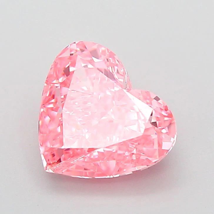 2.06 ct. Fancy Vivid Pink/VVS2 Heart Lab Grown Diamond