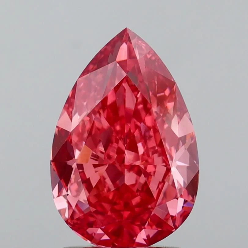 2.06 ct. Fancy Vivid Pink/VVS2 Pear Lab Grown Diamond