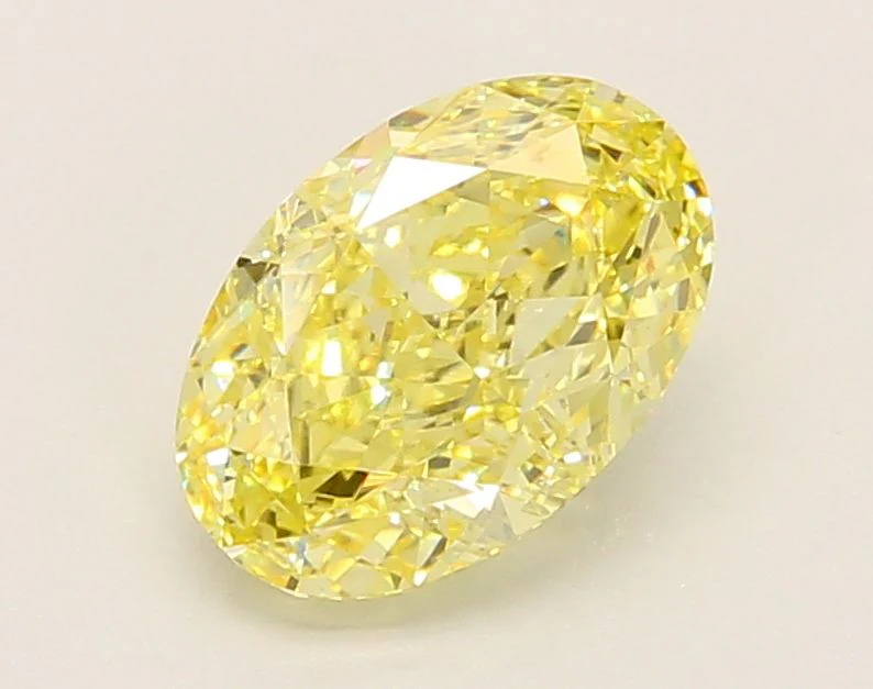 2.07 ct. Fancy Intense Yellow/VVS2 Oval Lab Grown Diamond
