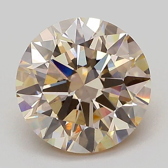 2.07 ct. Fancy Very Light Brown/VS1 Round Lab Grown Diamond