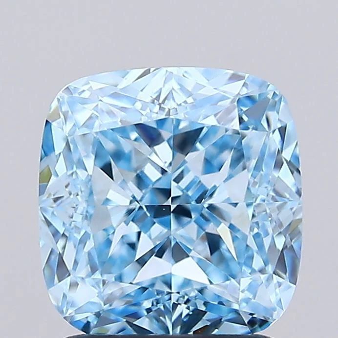 2.07 ct. Fancy Vivid Blue/VVS2 Cushion Modified Lab Grown Diamond