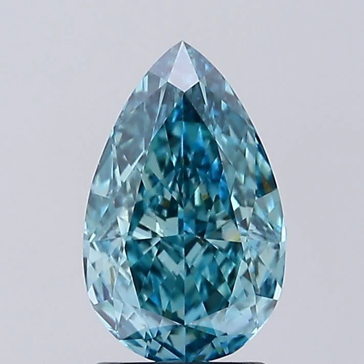 2.07 ct. Fancy Vivid Green/VVS2 Pear Lab Grown Diamond
