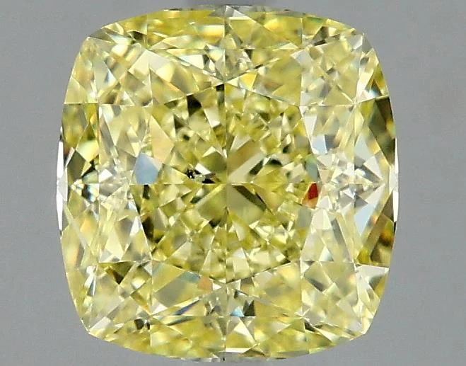 2.08 ct. Fancy Faint Yellow/SI2 Cushion Modified Diamond