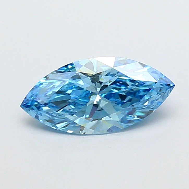 2.08 ct. Fancy Vivid Blue/VS2 Marquise Lab Grown Diamond