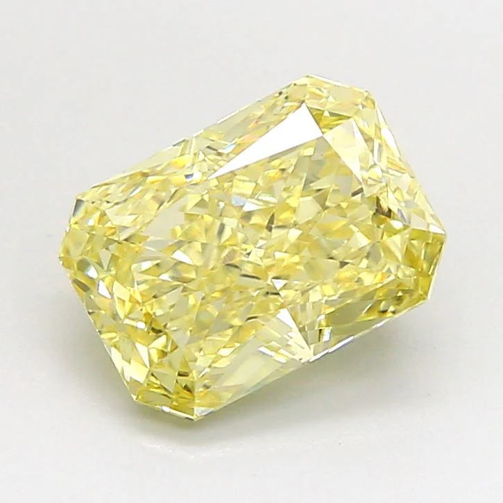 2.08 ct. Fancy Yellow/VS1 Radiant Lab Grown Diamond