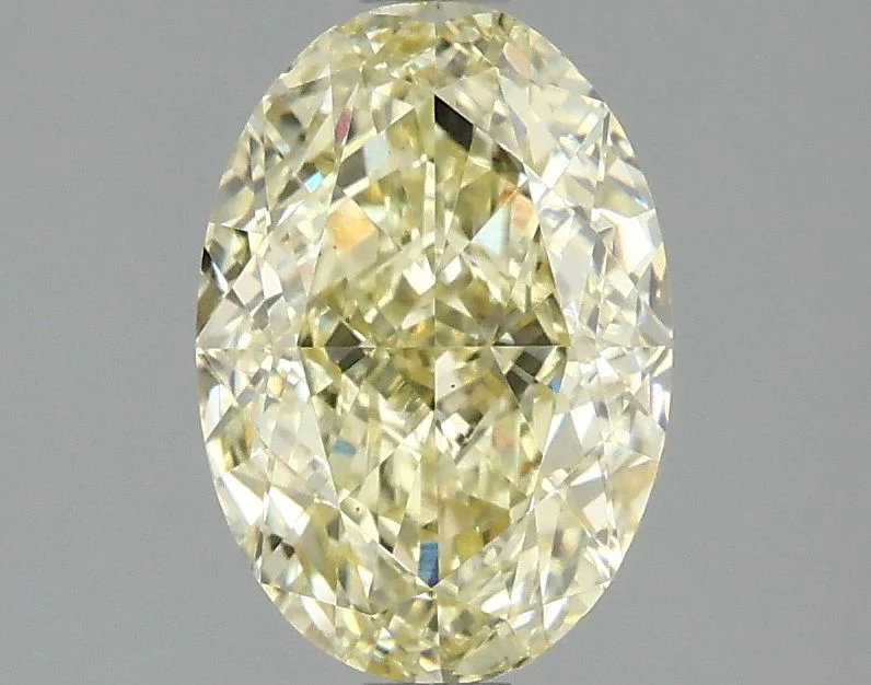 2.09 ct. Fancy Intense Yellow/VS1 Oval Lab Grown Diamond