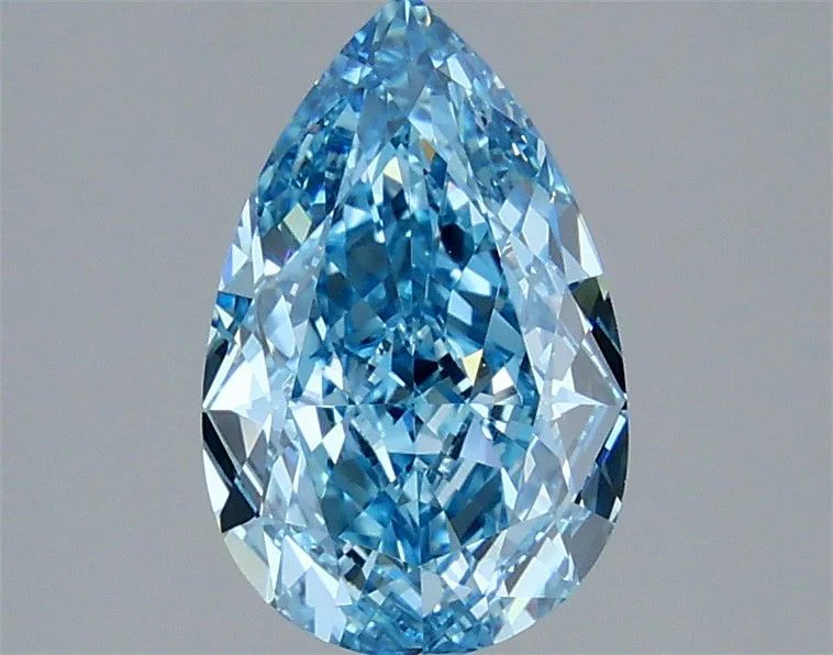 2.09 ct. Fancy Vivid Blue/VVS2 Pear Lab Grown Diamond - Image 2