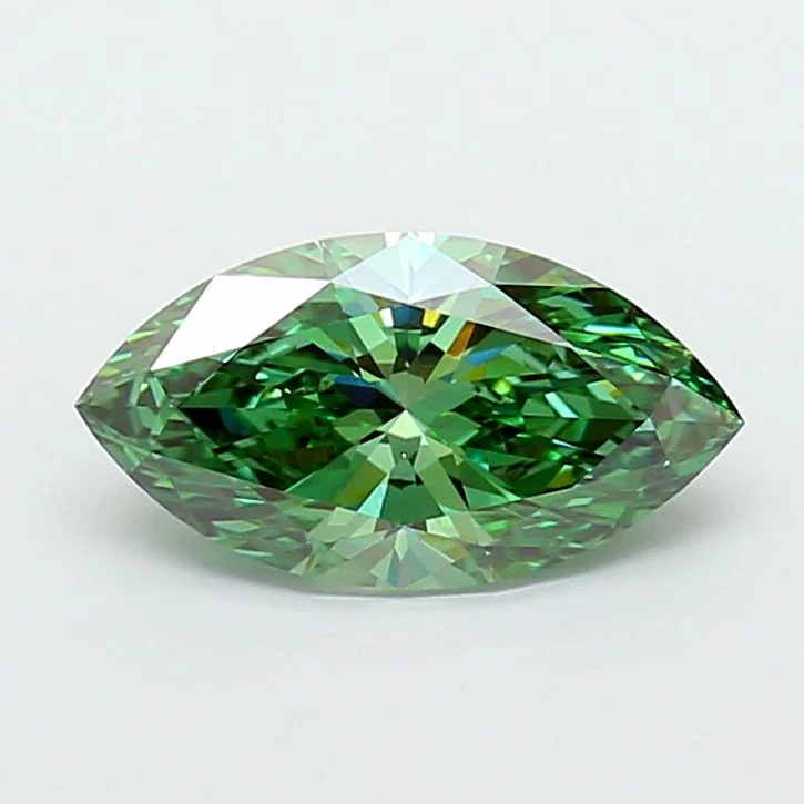 2.09 ct. Fancy Vivid Green/VVS2 Marquise Lab Grown Diamond