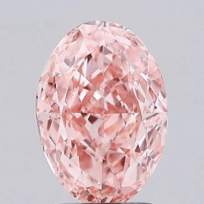 2.09 ct. Fancy Vivid Pink/VS1 Oval Lab Grown Diamond