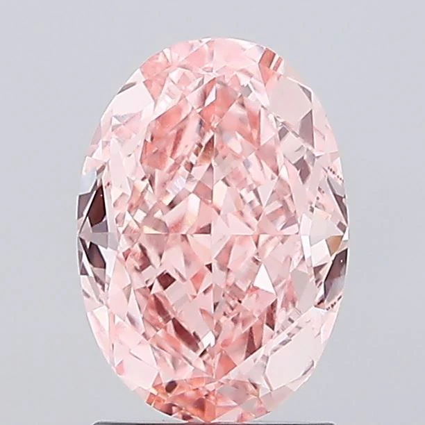 2.09 ct. Fancy Vivid Pink/VVS2 Oval Lab Grown Diamond