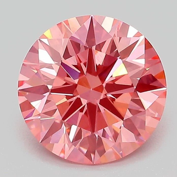 2.09 ct. Fancy Vivid Pink/VVS2 Round Lab Grown Diamond