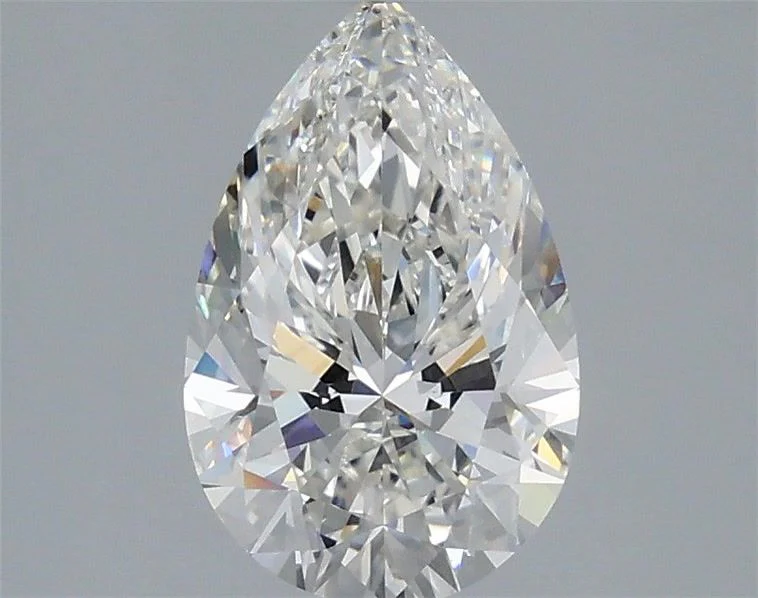 2.10 ct. F/VVS2 Pear Lab Grown Diamond - Image 2