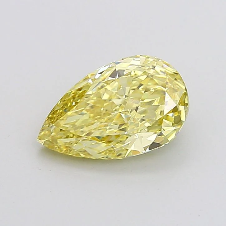 2.10 ct. Fancy Intense Yellow/VVS2 Pear Lab Grown Diamond