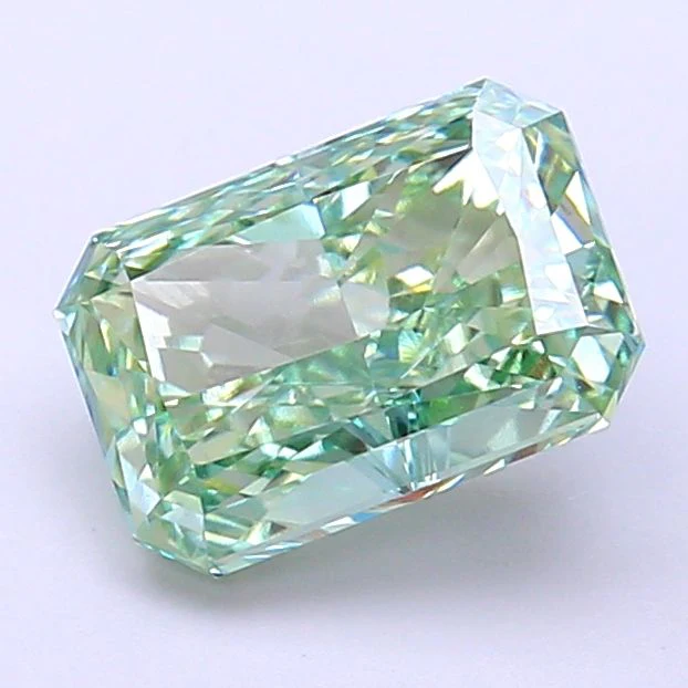 2.10 ct. Fancy Vivid Green/VS1 Radiant Lab Grown Diamond