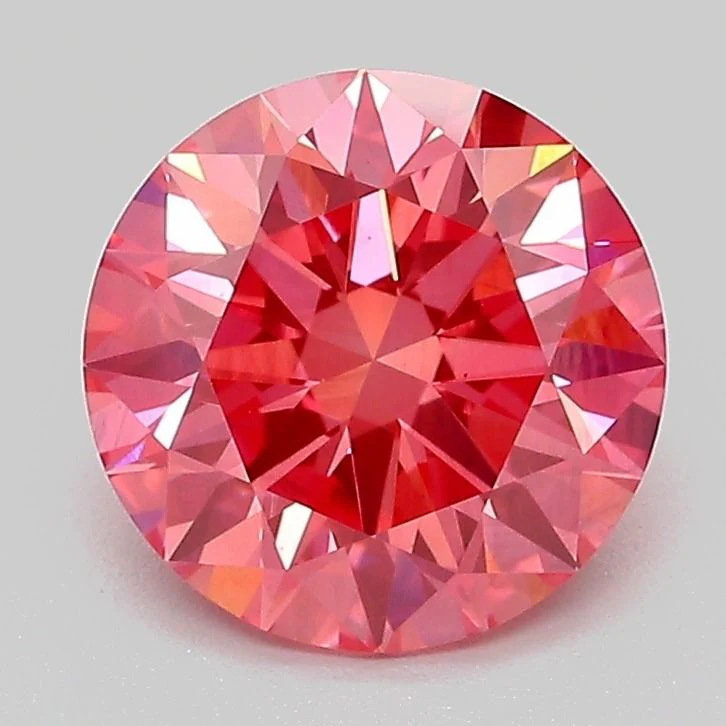 2.10 ct. Fancy Vivid Pink/VS2 Round Lab Grown Diamond
