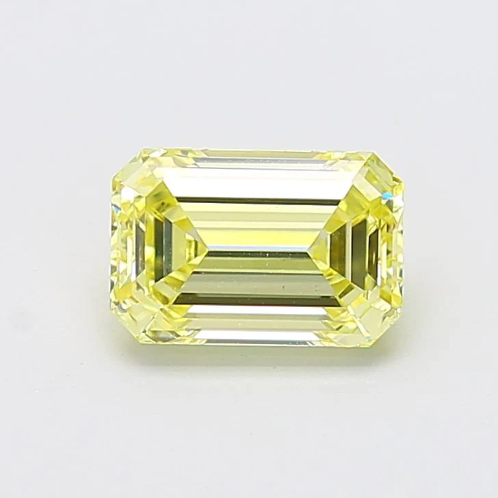 2.10 ct. Fancy Yellow/VVS2 Emerald Lab Grown Diamond