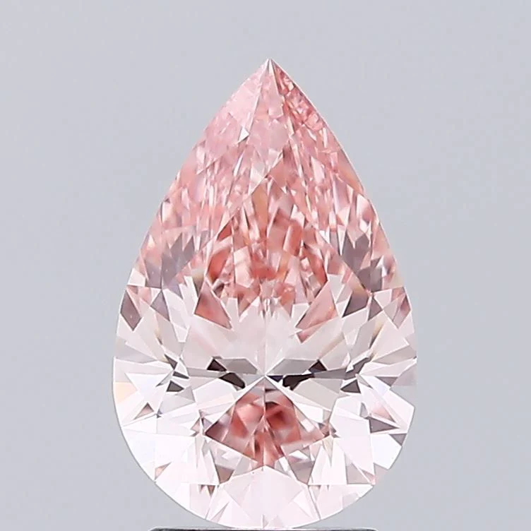 2.13 ct. Fancy Vivid Pink/VS1 Pear Lab Grown Diamond