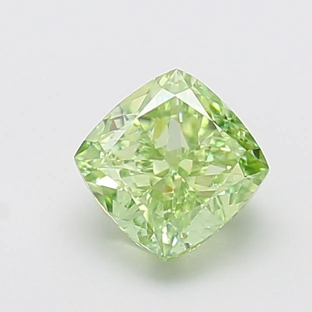 2.20 ct. Fancy Vivid Green/VS1 Cushion Modified Lab Grown Diamond - Image 2