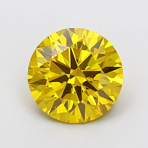 2.20 ct. Fancy Vivid Yellow/VVS2 Round Lab Grown Diamond