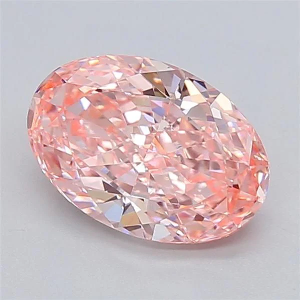 2.26 ct. Fancy Vivid Pink/VS1 Oval Lab Grown Diamond