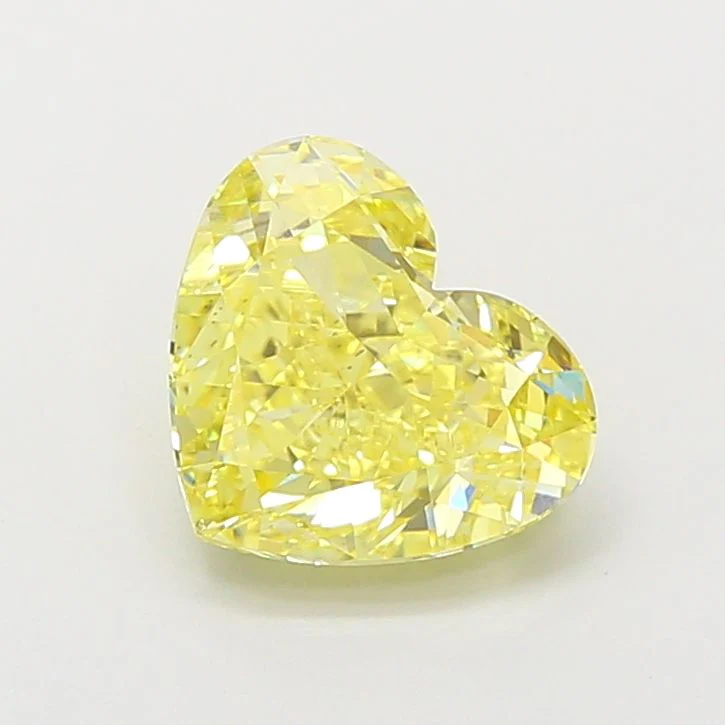 2.30 ct. Fancy Intense Yellow/VS2 Heart Lab Grown Diamond