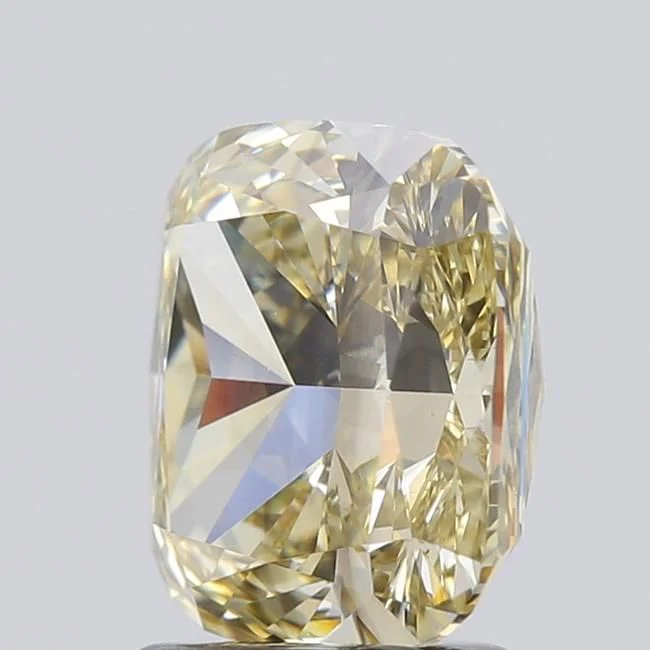 2.30 ct. Fancy Light Yellow/VVS2 Cushion Modified Lab Grown Diamond