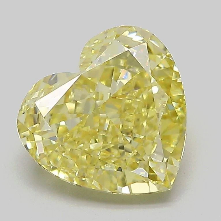 2.32 ct. Fancy Intense Yellow/VVS2 Heart Lab Grown Diamond