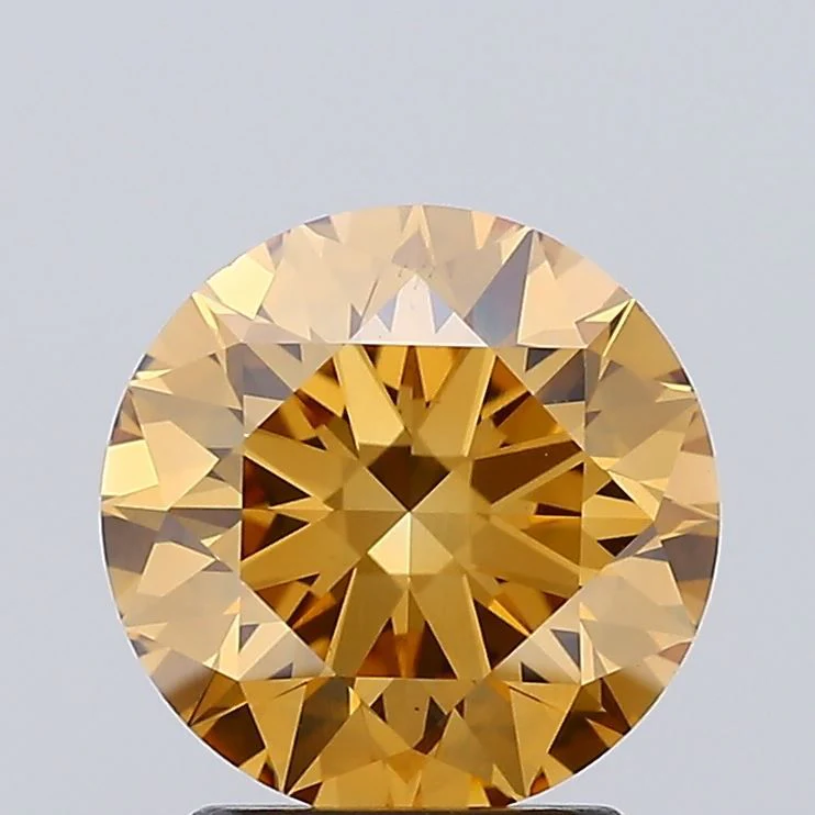 2.41 ct. Fancy Light Yellowish Brown/VS1 Round Lab Grown Diamond