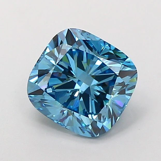 2.44 ct. Fancy Vivid Blue/VVS2 Cushion Modified Lab Grown Diamond