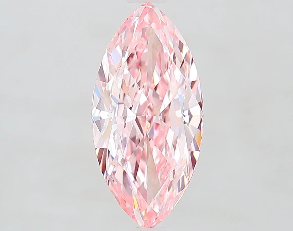 2.45 ct. Fancy Vivid Pink/VVS2 Marquise Lab Grown Diamond