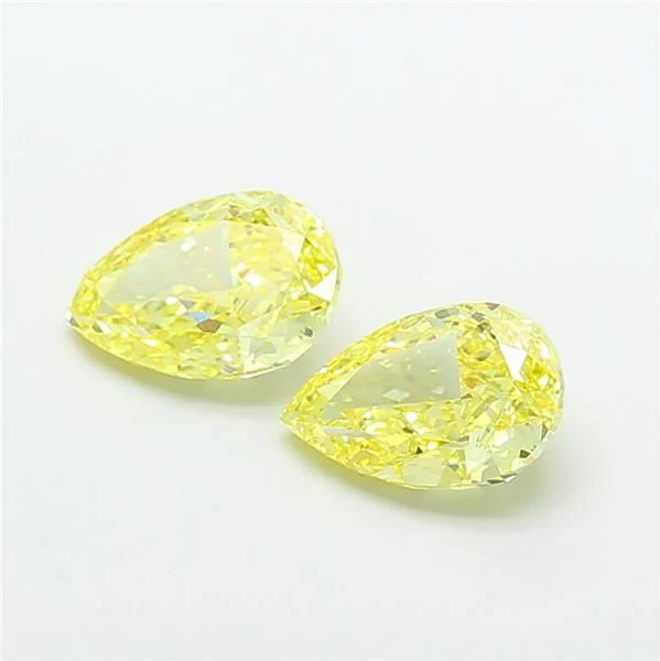 2.50 ct. Fancy Intense Yellow/VS1 Pear Lab Grown Diamond