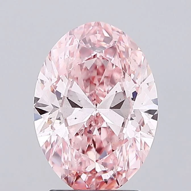 2.50 ct. Fancy Vivid Pink/SI1 Oval Lab Grown Diamond