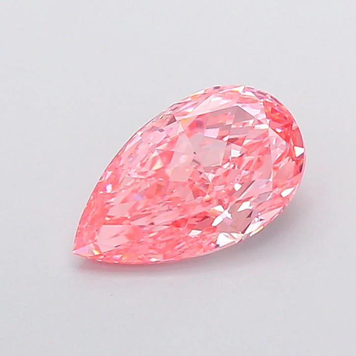 2.50 ct. Fancy Vivid Pink/VVS2 Pear Lab Grown Diamond
