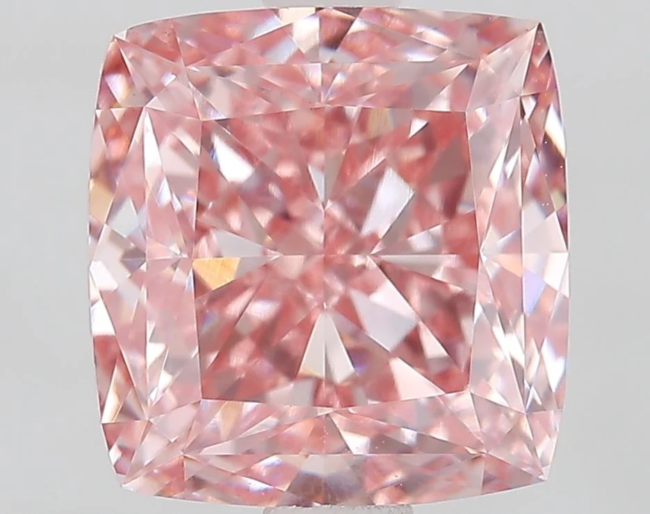 2.51 ct. Fancy Intense Pink/VVS2 Cushion Modified Lab Grown Diamond
