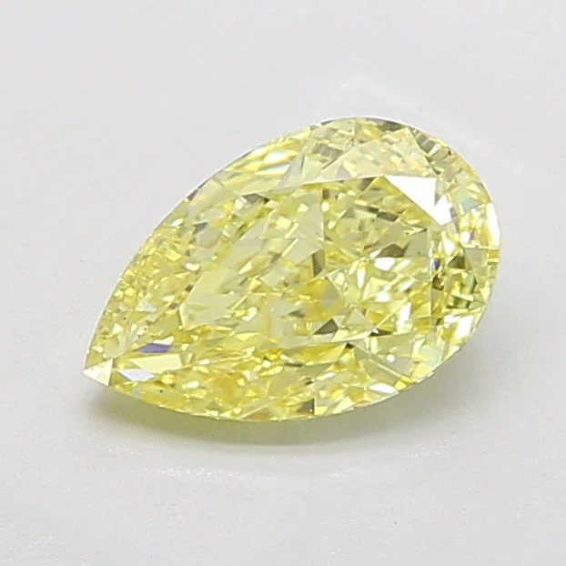 2.51 ct. Fancy Intense Yellow/VS1 Pear Lab Grown Diamond