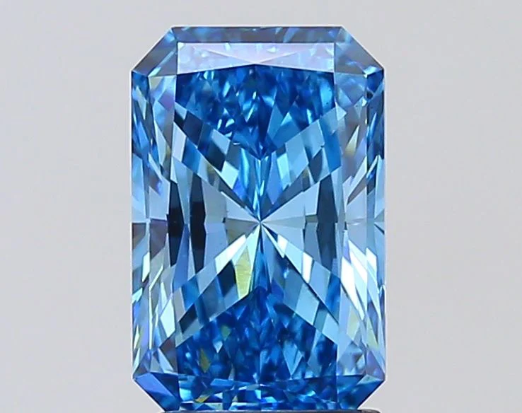 2.51 ct. Fancy Vivid Blue/VS1 Radiant Lab Grown Diamond