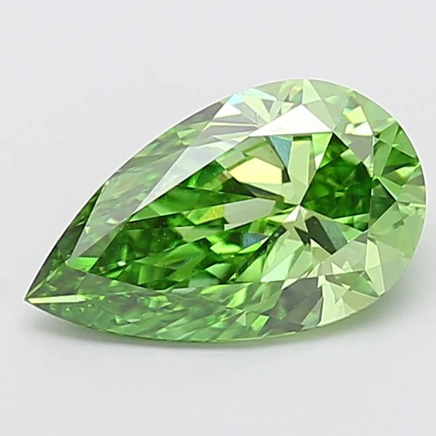 2.51 ct. Fancy Vivid Green/VS1 Pear Lab Grown Diamond