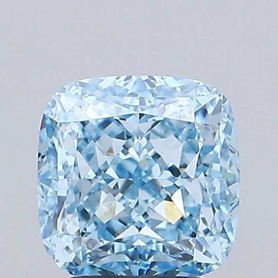 2.52 ct. Fancy Vivid Blue/VS1 Cushion Modified Lab Grown Diamond