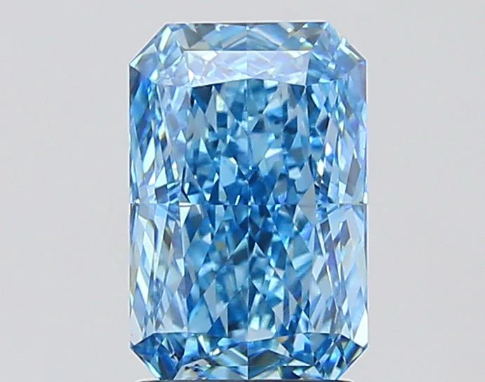 2.52 ct. Fancy Vivid Blue/VS1 Radiant Lab Grown Diamond