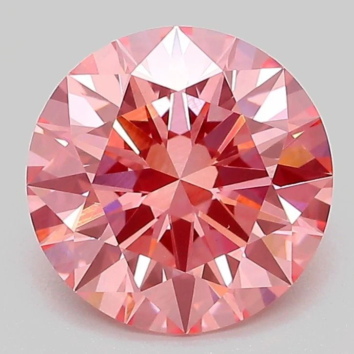 2.53 ct. Fancy Vivid Pink/VS1 Round Lab Grown Diamond